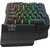 Игровой блок Oklick 701G IRON FIST черный USB for gamer LED  (подставка для запястий)