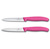 Набор ножей Victorinox Swiss Classic  (6.7796.L5B) для овощей заточка: прямая и серрейторная розовый  (2шт. в наборе) 100мм блистер