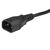 Hyperline PWC-IEC13A-IEC14-3.0-BK Кабель питания монитор-компьютер IEC 320 C13  (угловая) - IEC 320 C14  (3x1.0),  10A,  прямая вилка,  3м,  цвет черный