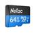 Флеш-накопитель NeTac Карта памяти Netac MicroSD card P500 Standard 64GB,  retail version card only