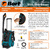 Bort BHR-2000-Smart Мойка высокого давления [91275721] { 2000 Вт,  максимальное давление 160 бар,  рабочее давление 120 бар,  60 л / мин,  12.9 кг }