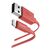 Кабель Hama Flat 00173645 Lightning  (m) USB A  (m) 1.2м розовый