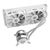 Жидкостная система охлаждения i240-W,  Pump dimensions: L70*W70*H52.4 mmPump speed: 3200RPM±10%Pump bearing: ceramic bearing Water bloack dimensions: 275*120*27mmInterlocking fan dimensions: 120*120*25mmVoltage: DC 12VCurrent: 0.2A±10%Fan speed: 800-1800RPM±10%Airflow: 31.18-80