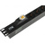 ITK PDU 6 розеток DIN49440  (нем. cтанд.),  с автоматом на 10А, 1U,  без шнура,  вх. IEC320 C14,  алюминиевый профиль,  черный