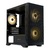 Корпус без блока питания /  HSPD M320,  Mesh Mini-tower,  Black,  slide TG,  0.45 SPCC,  2x140mm ARGB+1x120mm ARGB mATX,  mITX 160 / 340 / 184mm 2x2.5",  2x3.5",  4xPCI 2xUSB-A 3.0,  1xUSB-A 1.0 390x200x385mm