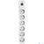 Сетевой фильтр Powercom SP-06W 1, 8 м 1.8м  (6 розеток) белый / серый  (коробка)