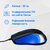 Мышь Oklick 225M черный / синий оптическая  (1200dpi) USB  (2but)