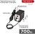Rexant 12-0714 Паяльная станция  (термофен) термовоздушная с цифровым дисплеем 150-500°С  (R858D)