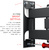 Holder LCDS-5038 Кронштейн настенный,  20-37",  200x200,  наклон +6 -15°,  поворот- 350°,  от стены 442 мм,  2 колена