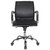 Бюрократ Кресло Ch-993-Low black черный иск кожа низкая спинка крестовина хром
