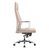 Кресло руководителя Бюрократ _JONS / BEIGE бежевый кожа крестовина алюминий