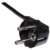 Lanmaster LAN-PP13 / SHA-3.0-BK Шнур питания C13-Schuko угловая,  3х0.75,  220В,  10А,  черный,  3 метра