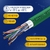 Кабель NEOMAX [NM720021] F / UTP cat.5e 4x2x0.52,  24 AWG,  медь,  внутренний,  PVCLS нг (А)-LSLTx,  305м,  зеленый