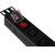 PDU 8 розеток C13 с LED выключателем, 1U,  вх. С14,  без шнура,  алюминиевый профиль