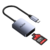 Кардридер  Netac Flash card reader WK12,  USB3.0 Type-C to mSD / SD  (repl. NT09WK12-30GR)