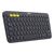 Клавиатура беспроводная Logitech K380 Multi-Device Bluetooth Keyboard Gray серая,  копактная,  79 круглых клавиш,  Bluetooth 3, 0,  подключение до 3-х устройств одновременно