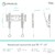 Кронштейн ONKRON 17-37" макс 200 х 200 мм,  наклон 15,  от стены 35-105 мм,  макс вес 18.2 кг,  встроенный уровень