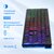Oklick 550ML Клавиатура USB slim Multimedia LED белый