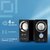 Колонки Oklick OK-116 2.0 черный 6Вт портативные