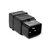 Вилка Lanmaster IEC 60320 C20 16A 250V разборная черная