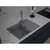 URBAN 668L dark gray 1-чаша+крыло 680*490мм,  монтаж: врезной,  материал: кварц,  цвет: темно-серый