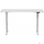Стол для компьютера Cactus CS-EDL-WWT столешница ДСП белый каркас белый