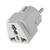 GoPower 00-00025058 Адаптер-переходник сетевой,  универсальный EU 1р.С / З белый