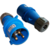 Вилка Lanmaster LAN-IEC-309-32A1P / M IEC 309 32A 250V blue