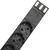 ITK PDU 6 розеток DIN49440  (нем. cтанд.),  с автоматом на 10А, 1U,  без шнура,  вх. IEC320 C14,  алюминиевый профиль,  черный