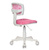 Кресло детское Бюрократ CH-W299 / PK / TW-13A спинка сетка розовый TW-06A TW-13A  (пластик белый)