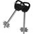 Сейф Aiko T 140 KL мебельный 140x195x140мм 2.5л графит  (S10399210114)