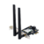 адаптер ASUS PCE-BE6500  /  /  WI-FI 7 802.11be,  2882 + 688Mbps,  PCI-E Adapter,  2 antenna