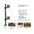 Кронштейн для мониторов ЖК Kromax OFFICE-5 серый 15"-32" макс.12кг настольный поворот и наклон