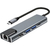 Адаптер USB 3.1 Type-Cm ->HDMI A (m) 4K@30Hz,  RJ45,  2XUSB3.0,  PD,  iOpen <ACU435M>