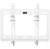 Kromax IDEAL-6 new white,  наст. для TV 15"-47",  max 35 кг,  1 ст св.,  нак. 0°-8°,  от ст. 20 мм,  max VESA 200x200 мм.