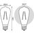 GAUSS 157802008 Светодиодная лампа LED Filament ST64 E27 8W Golden 740lm 2400К 1 / 10 / 40