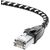 GCR Патч-корд PROF прямой 3.0m,  UTP медь кат.6,  STRONG черно-белый нейлон,  ethernet high speed 10 Гбит / с,  T568B,  GCR-52778