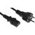 Lanmaster LAN-PP13 / SH-0.5-BK Шнур питания C13-Schuko,  3х0.75,  220В,  10А,  черный,  0.5 метра