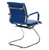 Бюрократ CH-993-Low-V / blue,  Кресло на полозьях,  синяя иск.кожа
