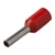 Iek UGN10-001-03-12 Наконечник-гильза Е1012 1мм2 с изолированным фланцем  (темно-красный)  (100 шт)