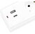 Buro BU-SP3_USB_2A-W Сетевой фильтр,  3м,  6 розеток,  белый