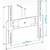 Кронштейн Holder /  32-65" макс 400x400,  наклон 0°,  от стены 35мм,  вес до 35кг