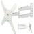 Kromax ATLANTIS-40 white,  Кр. стал. наст. для TV 22"-65",  max 40 кг,  5 ст св.,  нак. +5°-15°,  пов. 180°,  от ст. 60-523 мм,  max VESA 400x400 мм