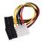 Кабель GoPower MOLEX  (f)-2SATA  (m) 0.2м PVC RoHS  (1 / 500)