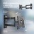 Кронштейн ONKRON /  17-42'' макс 200*200 мм,  2 колена,  наклон -+ 8?,  поворот: 180°,  от стены 65-448 мм,  макс вес 35кг,  черный