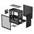 Deepcool CH370 без БП,  боковое окно  (закаленное стекло),  черный,  mATX