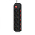 Сетевой фильтр Buro 500SH-5-SW-B 5м  (5 розеток) черный  (коробка)