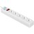 Сетевой фильтр Power Cube SPG-B-6-WHITE 1.9m белый 5 розеток