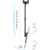 Kromax COBRA-4 серый 15"-75" Кронштейн для телевизора макс. 65кг потолочный поворот