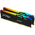 DDR 5 DIMM 32Gb PC44800,  5600Mhz,  Kingston FURY Beast Black RGB CL40  (Kit of 2)  (KF556C40BBAK2-32)  (retail)
